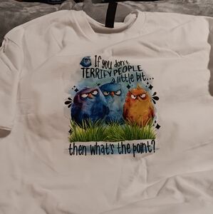Colorful Funny Bird Graphic T-Shirt